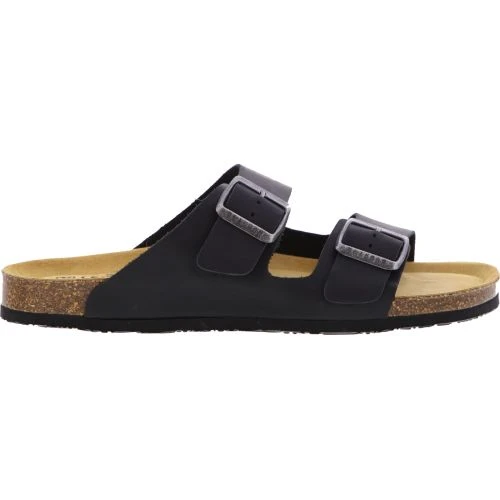 Plakton Mens Seth Malaga Adjustable Slide Sandals - Black 4 Plakton Mens Seth Malaga Adjustable Slide Sandals - Black - Image 2