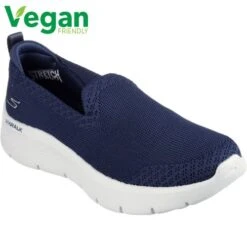 Skechers Womens Go Walk Flex Bright Summer Trainers - Navy