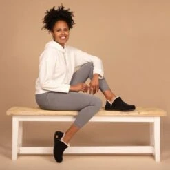 Strive Womens Geneva Slipper Boots - Black -Shoe Sales Shop geneva black ls 17