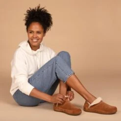 Strive Womens Geneva Slipper Boots - Classic Tan -Shoe Sales Shop geneva classic tan ls 17