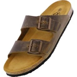 Plakton Mens Seth Malaga Adjustable Slide Sandals - Kaki Green -Shoe Sales Shop hMalaga 175857 KAKI731X C855712