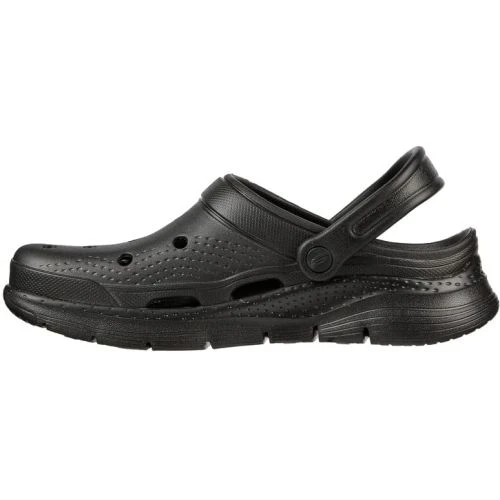 Skechers Mens Arch Fit Valiant Clogs Mules - Black Black 7 Skechers Mens Arch Fit Valiant Clogs Mules - Black Black - Image 5