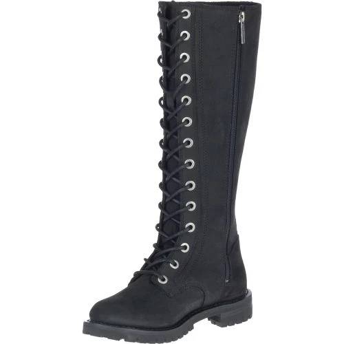 Harley Davidson Womens Lornell 14" Lace Tall Boots - Black 6 Harley Davidson Womens Lornell 14" Lace Tall Boots - Black - Image 4