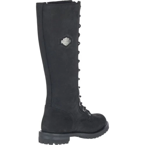 Harley Davidson Womens Lornell 14" Lace Tall Boots - Black 10 Harley Davidson Womens Lornell 14" Lace Tall Boots - Black - Image 8