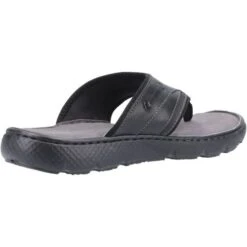 Hush Puppies Mens Connor Sandals - Black -Shoe Sales Shop ies ConnorFlipFlop Black 2830159
