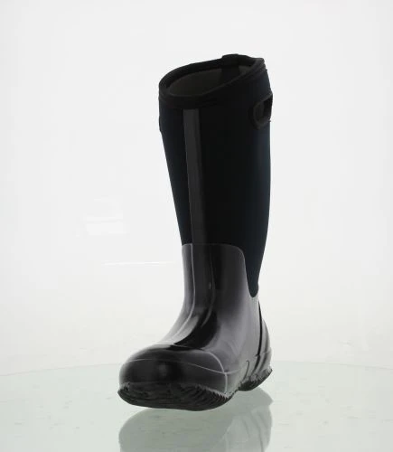 Bogs Womens Classic High Handles Neoprene Wellies - Black Smooth 7 Bogs Womens Classic High Handles Neoprene Wellies - Black Smooth - Image 5