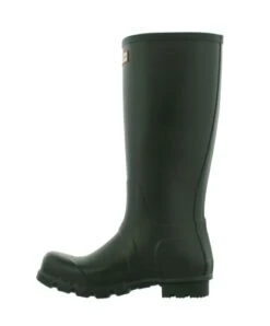 Hunter Womens Original Tall Wellies Rain Boots - Dark Olive -Shoe Sales Shop inalTallMono DkOlive jpg08656509 7