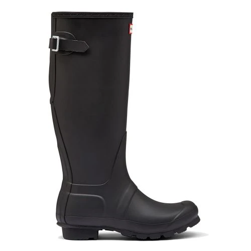 Hunter Womens Original Back Adjustable Wellies Rain Boots - Black 8 Hunter Womens Original Back Adjustable Wellies Rain Boots - Black - Image 6