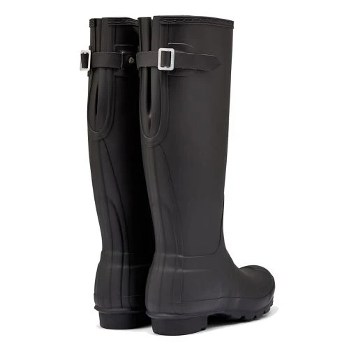 Hunter Womens Original Back Adjustable Wellies Rain Boots - Black 9 Hunter Womens Original Back Adjustable Wellies Rain Boots - Black - Image 7
