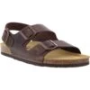 Plakton Mens Saul Malaga Adjustable Slide Sandals - Dark Brown -Shoe Sales Shop laga 175113 MARRON448X 02855839