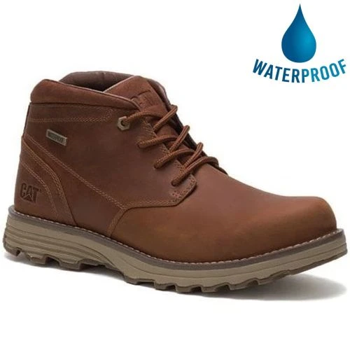 Caterpillar Mens Elude Waterproof Ankle Boots - Brown Sugar 3 Caterpillar Mens Elude Waterproof Ankle Boots - Brown Sugar