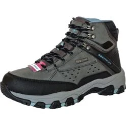 Skechers Womens Selmen My Turf Waterproof Boots - Charcoal -Shoe Sales Shop menRelaxedFit MyTurfGrey 1735148 9