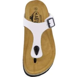 Plakton Womens San Sebastian Toe Post Sandals - White -Shoe Sales Shop nSebastian 181671 BLANCO B855034