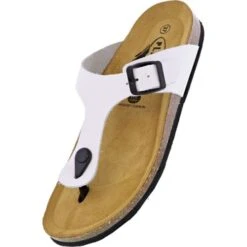 Plakton Womens San Sebastian Toe Post Sandals - White -Shoe Sales Shop nSebastian 181671 BLANCO C855035