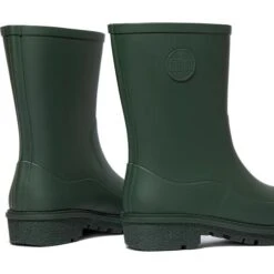 Fitflop Womens Wonderwelly Short Wellington Boots - Deep Green -Shoe Sales Shop nderwellyShort DeepGreen 4737755