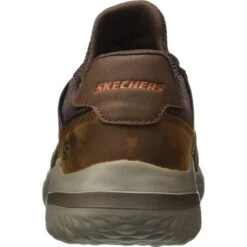 Skechers Mens Delson 3.0 Ezra Shoes - Dark Brown -Shoe Sales Shop on3Ezra DarkBrownLthMesh 5852670 12