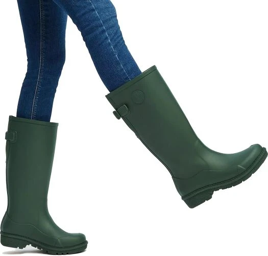Fitflop Womens Wonderwelly Tall Wellington Boots - Deep Green 7 Fitflop Womens Wonderwelly Tall Wellington Boots - Deep Green - Image 5