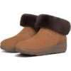 FitFlop Womens Mukluk Shorty III Warm Lined Ankle Boots - Chestnut -Shoe Sales Shop ortyShearling ChestnutRT 4749307 11
