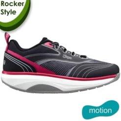 Joya Womens Zoom II Trainers - Black Pink