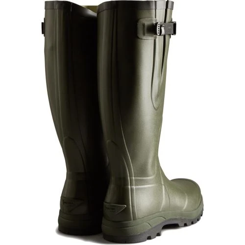 Hunter Mens Balmoral Classic Side Adjustable Wellington Boots - Dark Olive 4 Hunter Mens Balmoral Classic Side Adjustable Wellington Boots - Dark Olive - Image 2