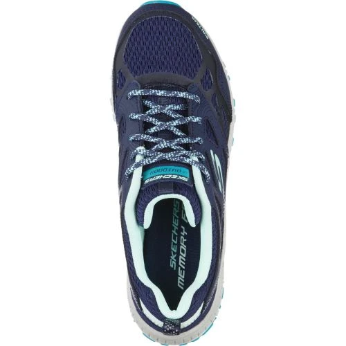 Skechers Womens Hillcrest Pure Escapade Trail Trainers - Navy Turquoise 5 Skechers Womens Hillcrest Pure Escapade Trail Trainers - Navy Turquoise - Image 3