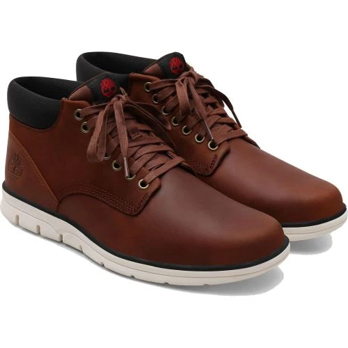 Timberland Mens Bradstreet Chukka Leather Ankle Boots - Brown - A13EE 4 Timberland Mens Bradstreet Chukka Leather Ankle Boots - Brown - A13EE - Image 2