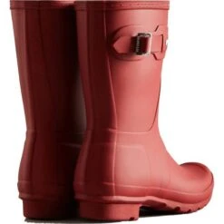 Hunter Womens Original Short Wellies - Military Red -Shoe Sales Shop riginalShort MilitaryRed 3746388