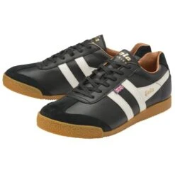 Gola Made In England Mens Harrier Elite Trainers - Black Off White 9 Gola Made In England Mens Harrier Elite Trainers - Black Off White -Shoe Sales Shop rrierElite BlackOffWhite 3787623