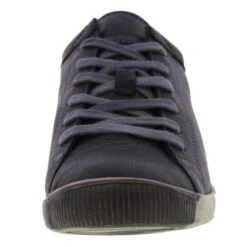 Softinos By Fly London Womens Isla Soft Leather Trainers Shoes - Anthracite -Shoe Sales Shop s Isla WashedAnthracite152561977