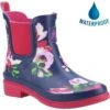 Hush Puppies Womens Minnie Wellington Boots - Floral Navy Pink -Shoe Sales Shop s Minnie FloralNavyPink WP820571
