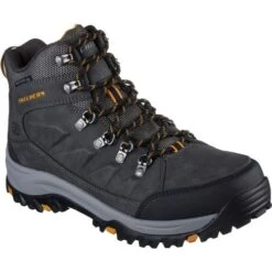 Skechers Mens Relment Daggett Water Repellent Boots - Charcoal
