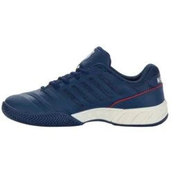 K-Swiss Mens Bigshot Light 4 Tennis Trainers - Blue Opal Blanc De Blanc Lollipop -Shoe Sales Shop shotLight4 BlueOpalBlanc 3816758