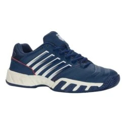 K-Swiss Mens Bigshot Light 4 Tennis Trainers - Blue Opal Blanc De Blanc Lollipop -Shoe Sales Shop tLight4 BlueOpalBlanc MAIN816761