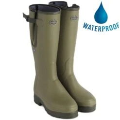 Le Chameau Mens Vierzonord Plus 5mm Neo Wellies - Vert Vierzon