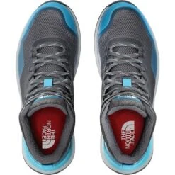 North Face Womens Activist Mid Futurelight Waterproof Walking Boots - Zinc Grey Maui Blue -Shoe Sales Shop uturelightMid ZincGyBlue 4725887