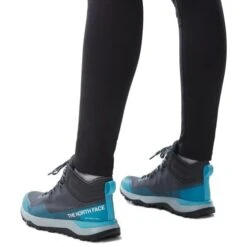 North Face Womens Activist Mid Futurelight Waterproof Walking Boots - Zinc Grey Maui Blue -Shoe Sales Shop uturelightMid ZincGyBlue 8725891