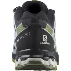 Salomon Womens XA Pro 3D V8 GTX Waterproof Shoes - Black Green Moss Zen Blue -Shoe Sales Shop v8GTX BlackGreenMossBlue 3776650
