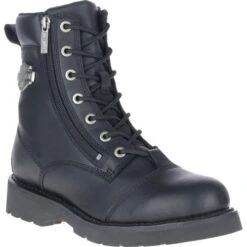 Harley Davidson Mens Landry 6" Lace Ankle Boot - Black